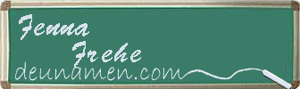 Fenna Frehe Visitenkarte